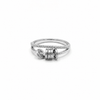 Silver Loop Charm Ring
