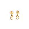 Pearl Leaf Drop Earrings