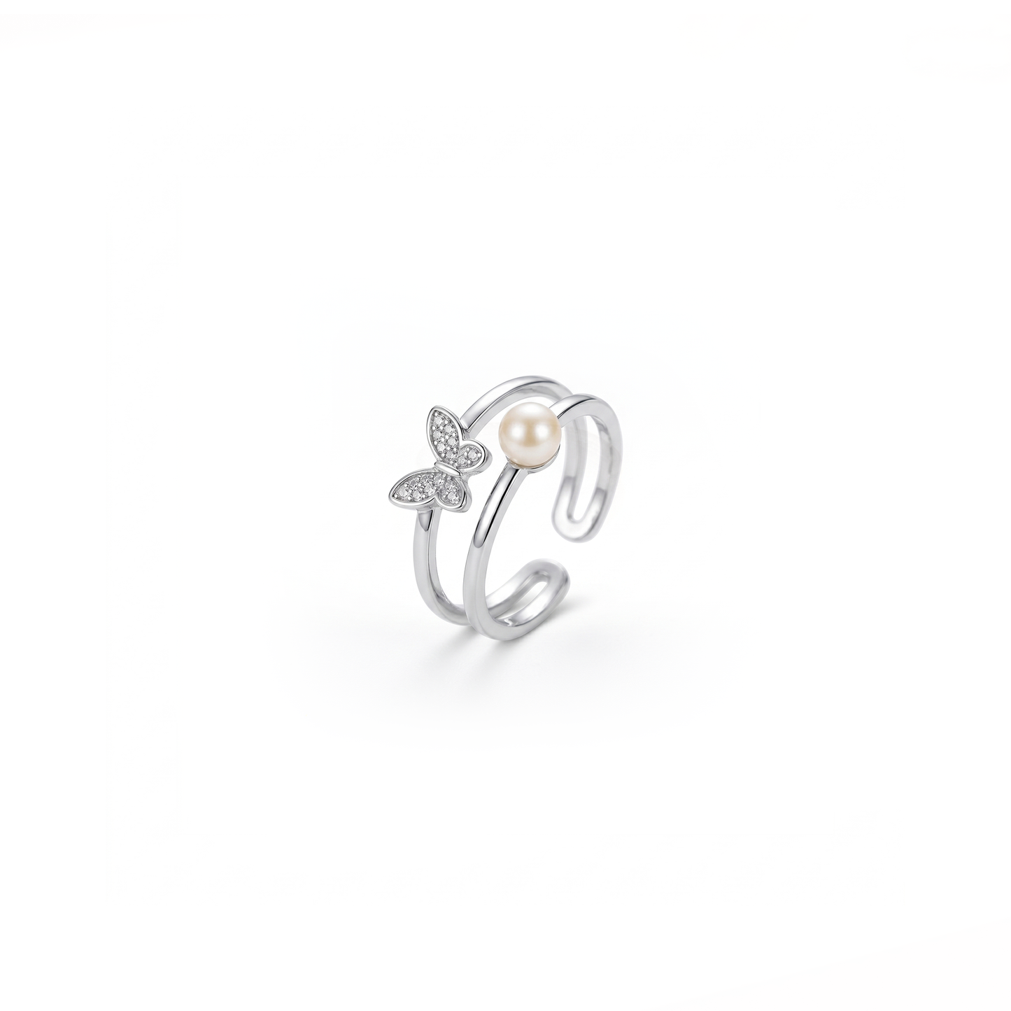 Pearl Butterfly Ring