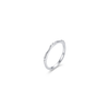Silver Wave Band Ring