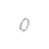 Silver Twist Spark Ring