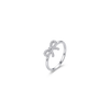 Silver Bow Shine Ring
