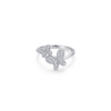 Silver Twin Butterfly Ring
