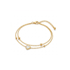 Golden Heart Layer Bracelet
