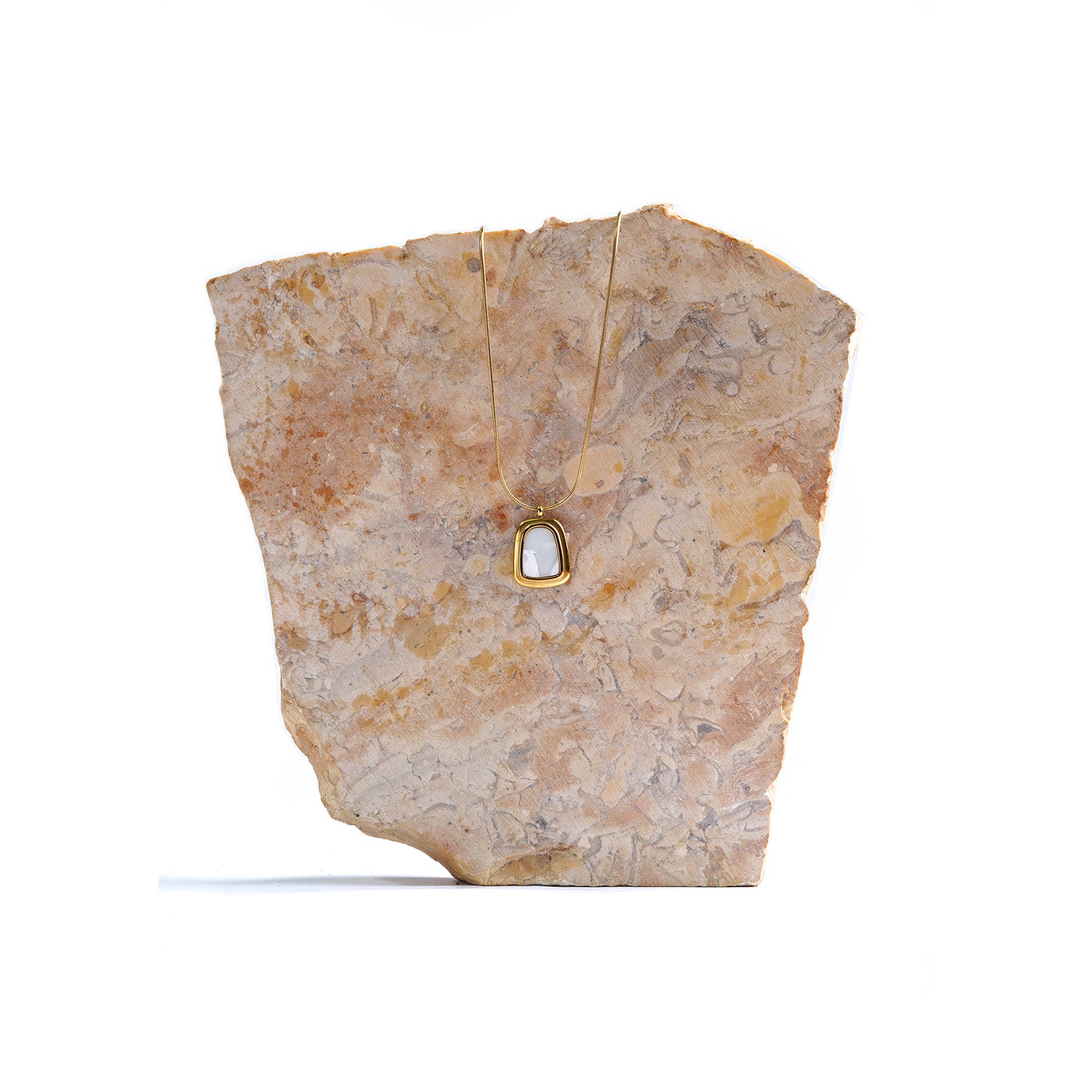 The Alabaster Shield Pendant