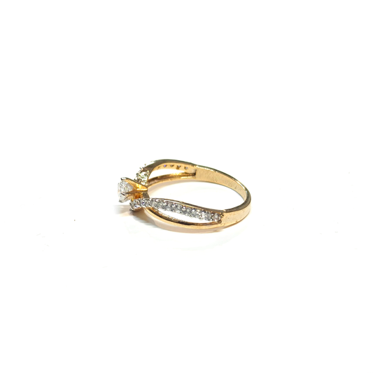 Crystal Curve Ring