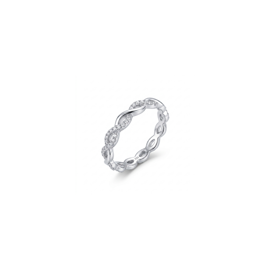 Silver Infinity Vine Ring