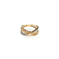 Twisted Laurel Crystal Ring