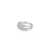 Silver Double Heart Ring