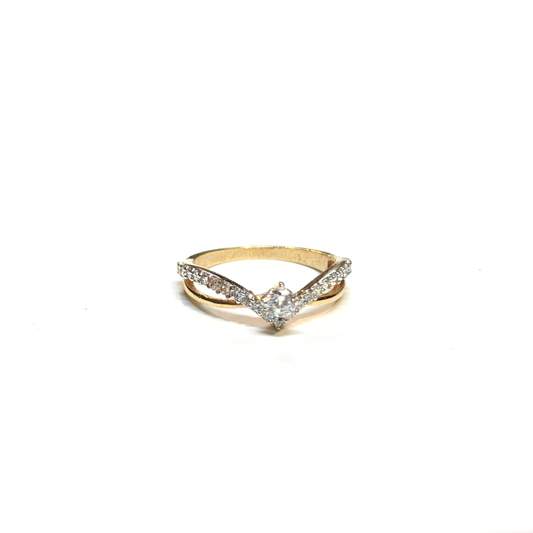 Crystal Curve Ring