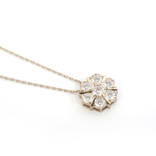 Classic Round Bezel Necklace