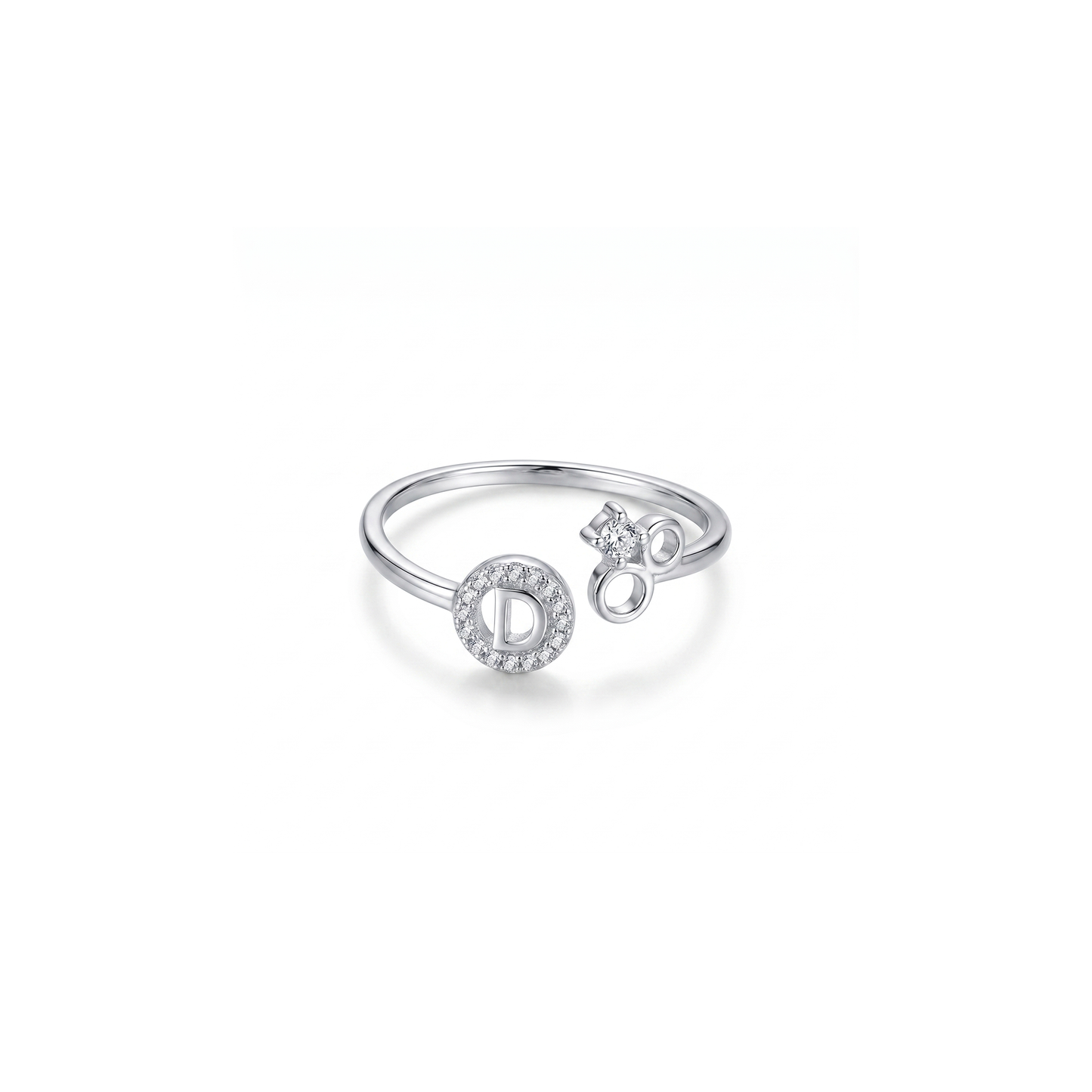 Silver Initial D Ring