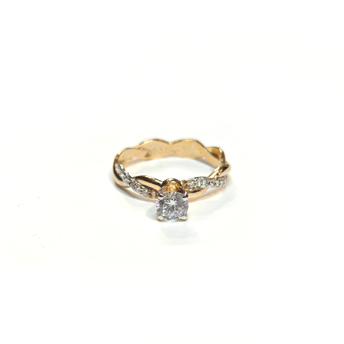 Twisted Solitaire Ring