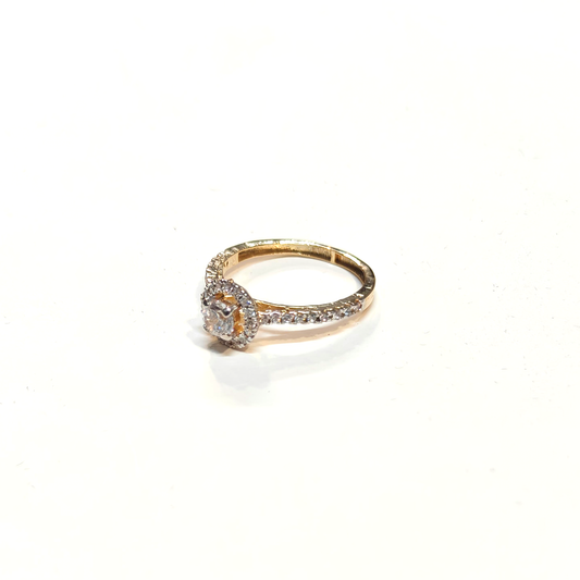 Halo Solitaire Ring