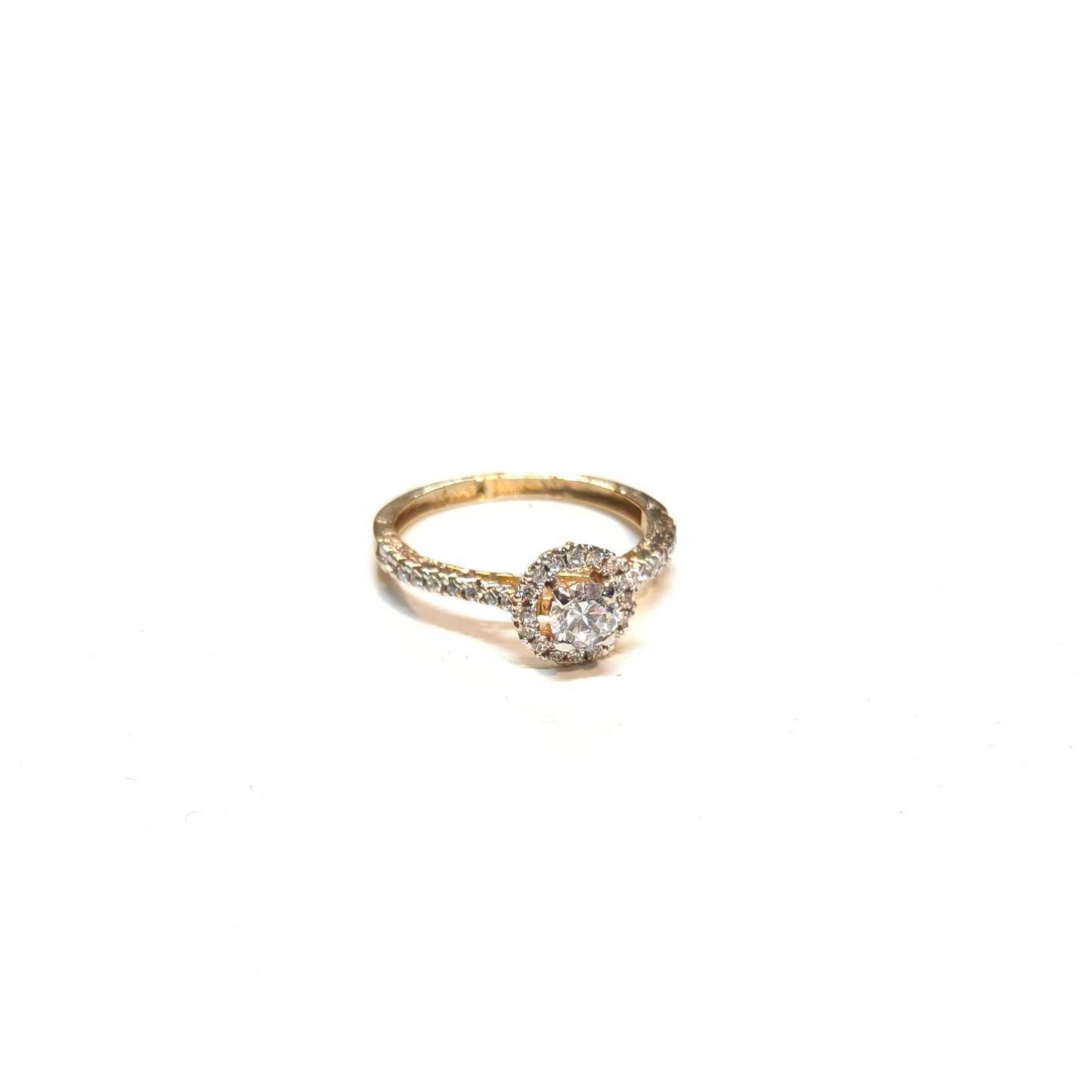 Halo Solitaire Ring