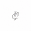 Crystal Leaf Ring