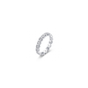 Silver Heart Eternity Ring