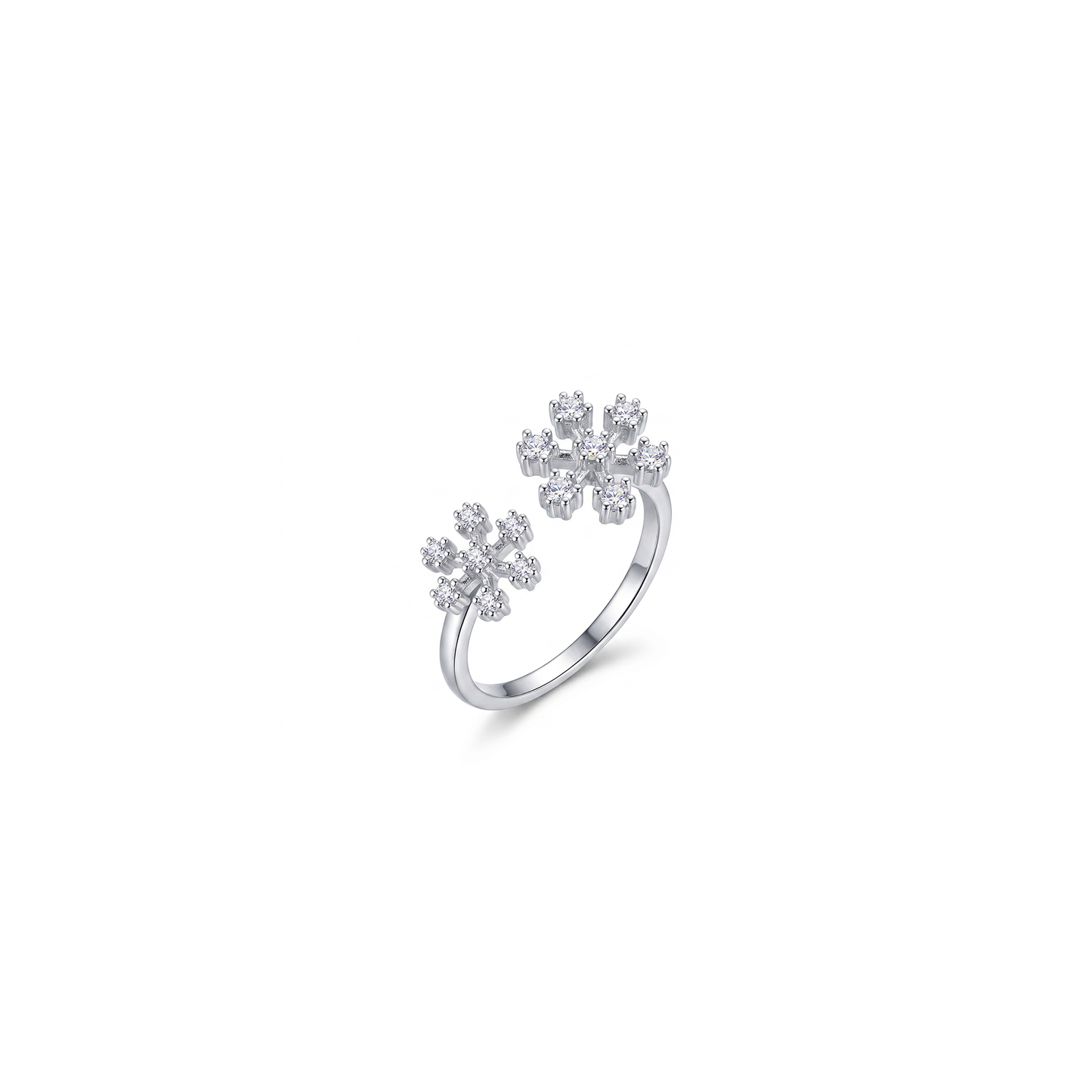 Silver Snowflake Ring