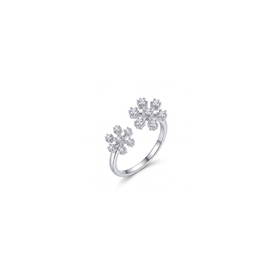 Silver Snowflake Ring
