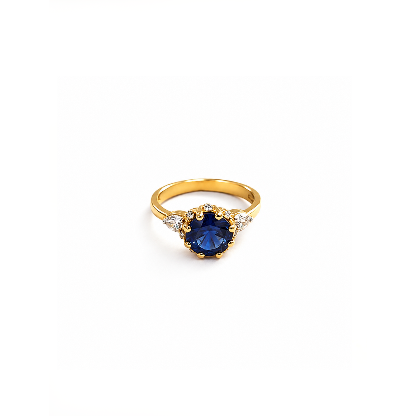 Sapphire Halo Ring