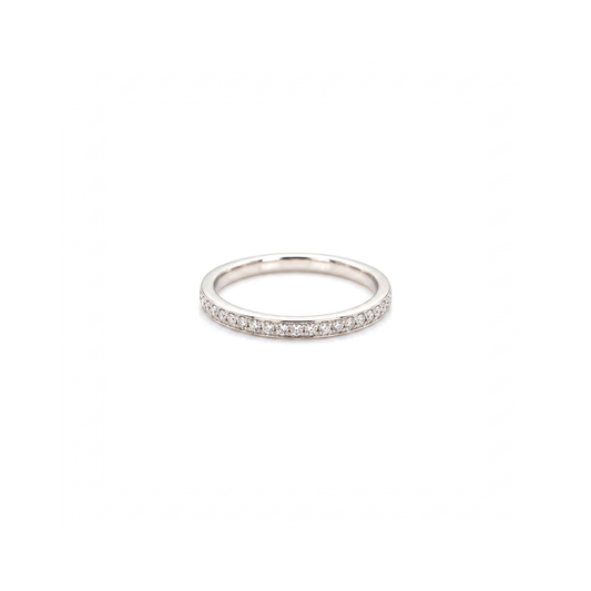 Silver Pavé Band