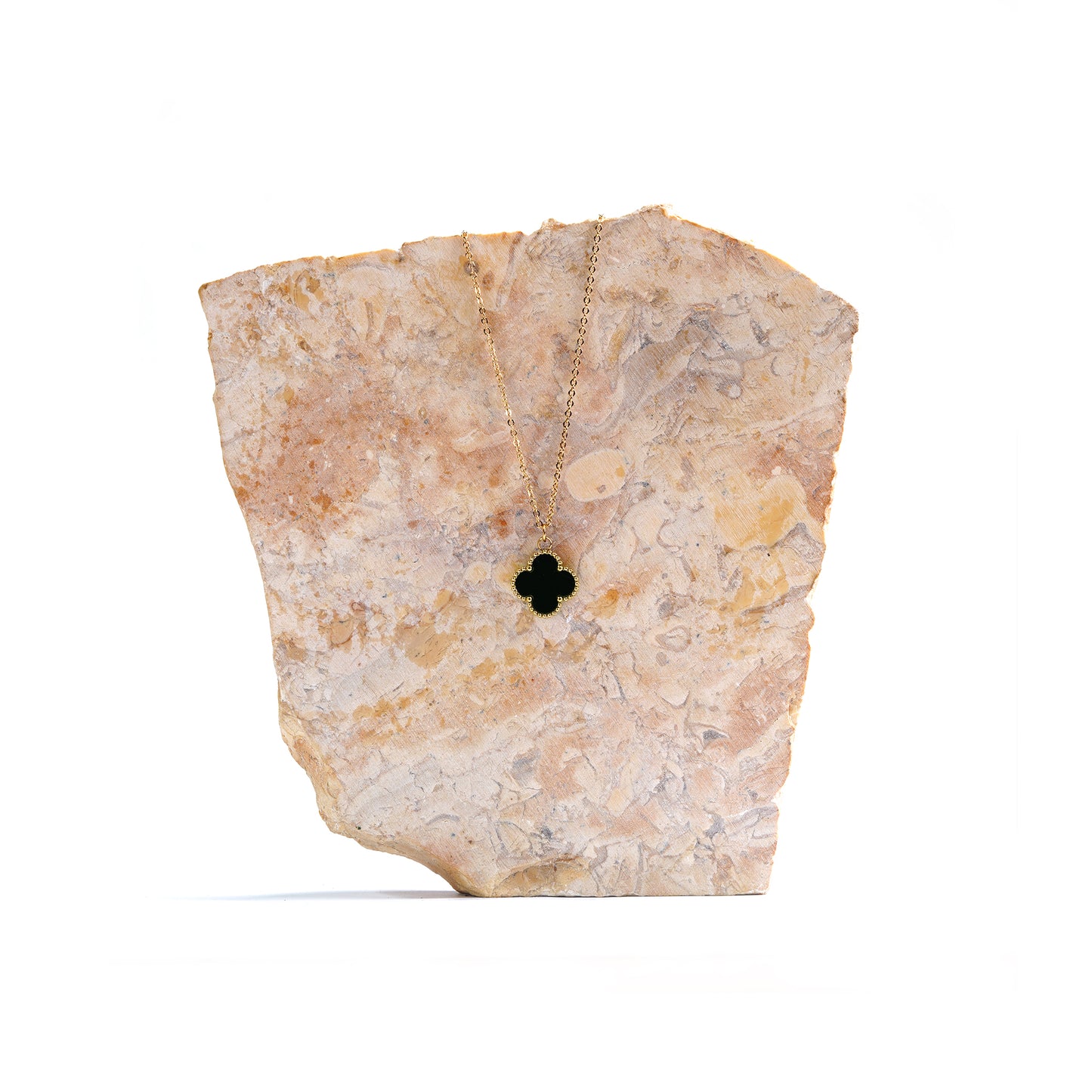 The Onyx Clover Pendant