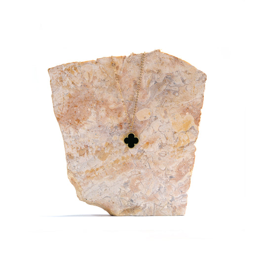 The Onyx Clover Pendant