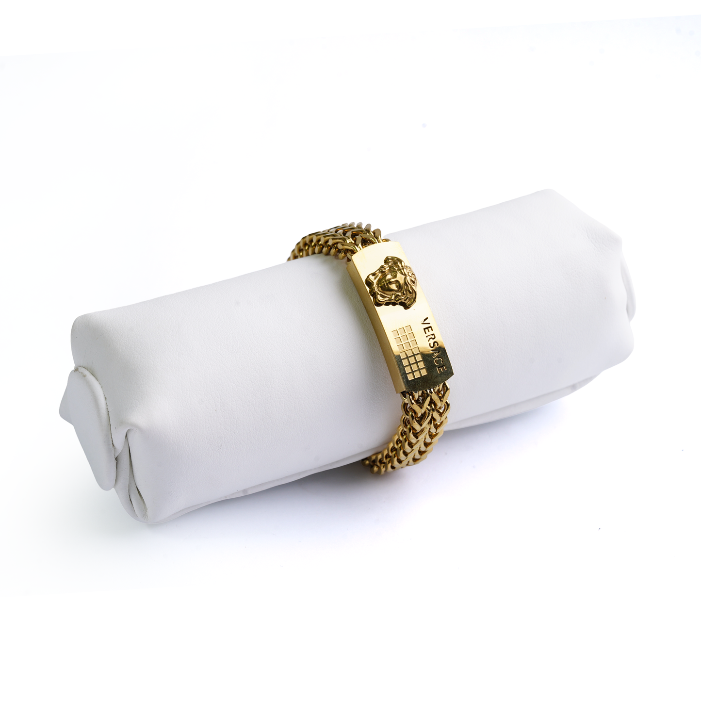Gold-Tone Medusa Emblem ID Bracelet