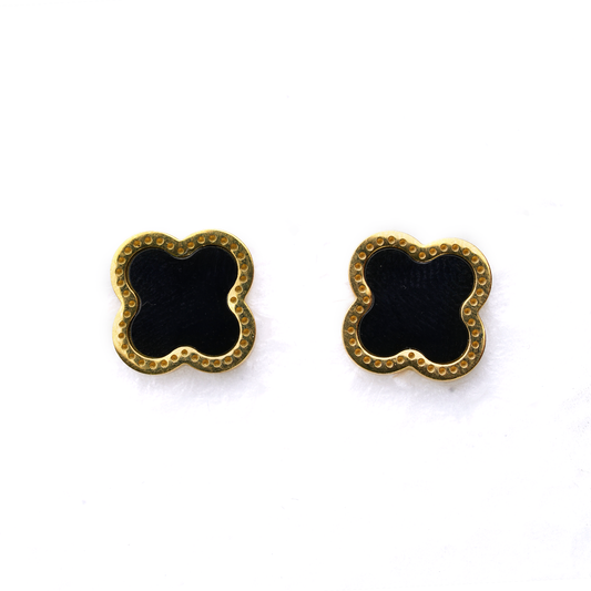 The Midnight Clover Studs
