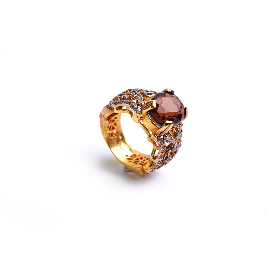 The Midnight Filigree Ring