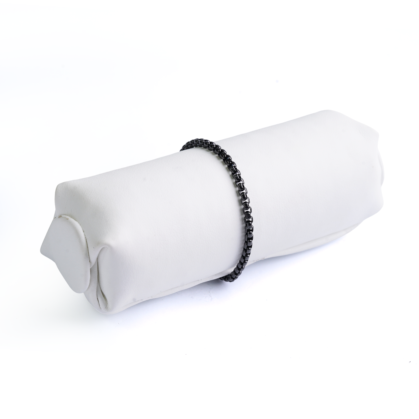 Slim Black Box Link Bracelet