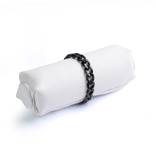 Onyx Matte Curb Link Bracelet