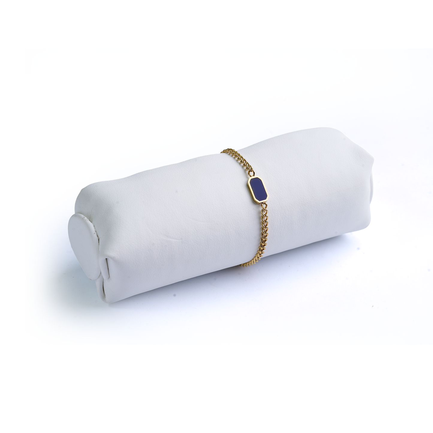 Azure Tablet Curb Bracelet