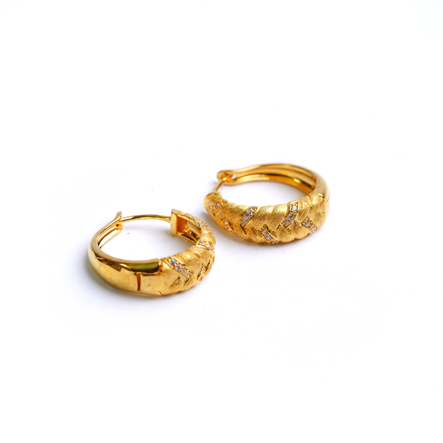 The Braided Gilded Hoops