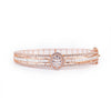 Rose Gold Halo Bangle