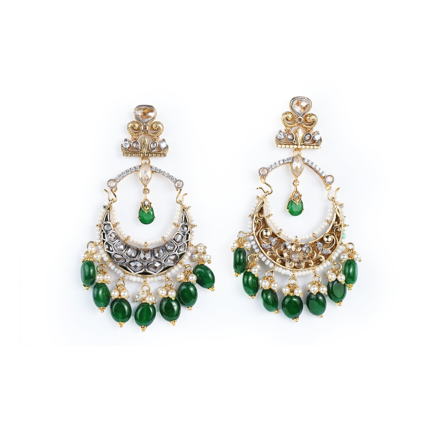 Crescent Polki Drops