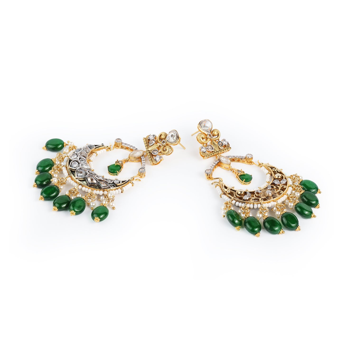 Crescent Polki Drops