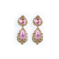 Rose Crystal Teardrops
