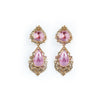 Rose Crystal Teardrops