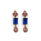 Royal Cobalt & Mauve Crystal Drops