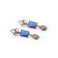 Royal Cobalt & Mauve Crystal Drops