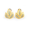 Gilded Autumn Leaf Studs