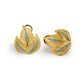 Gilded Autumn Leaf Studs