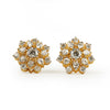 Triple Tier Floral Studs